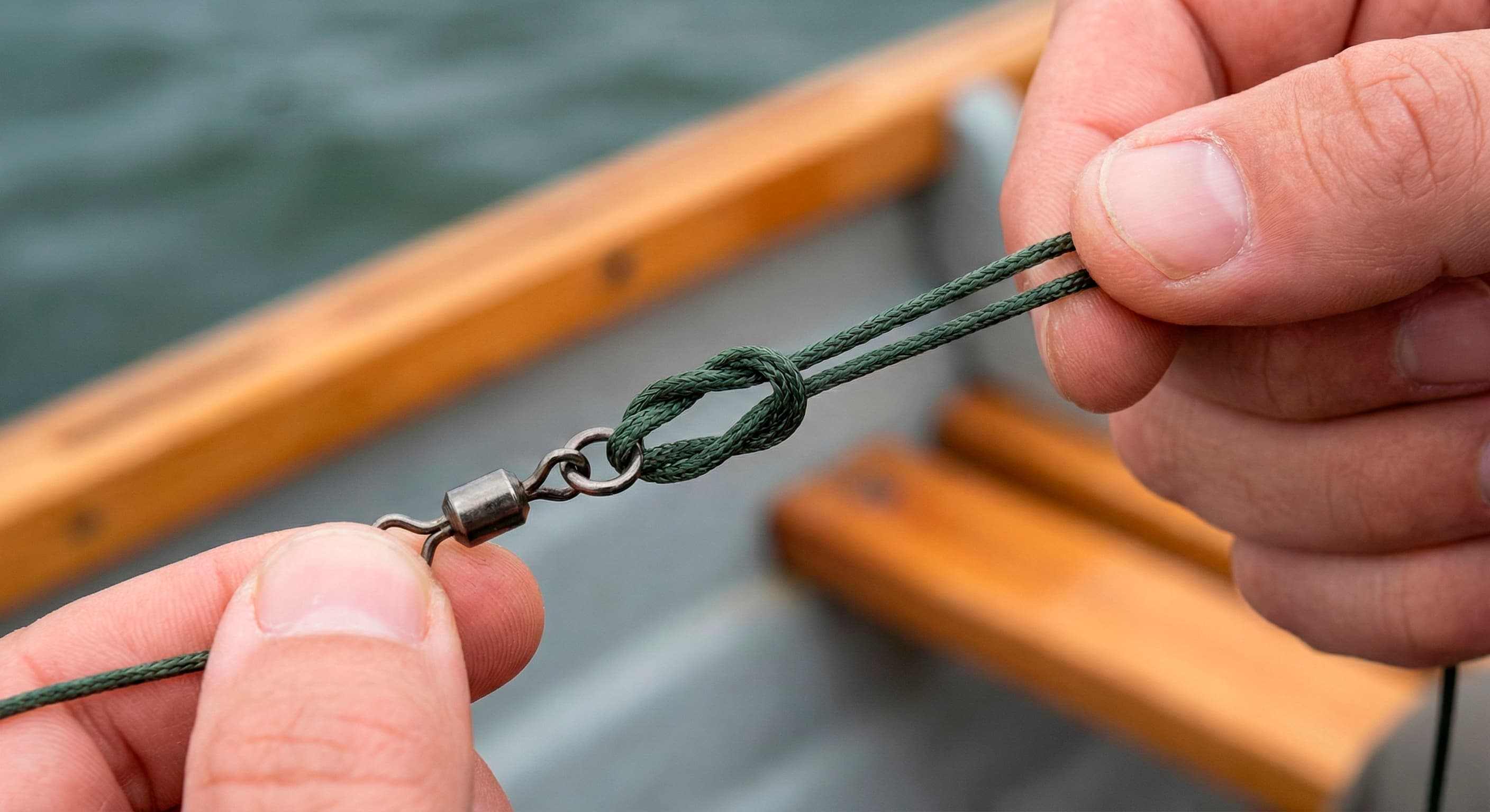 Схема вязания узла Паломар